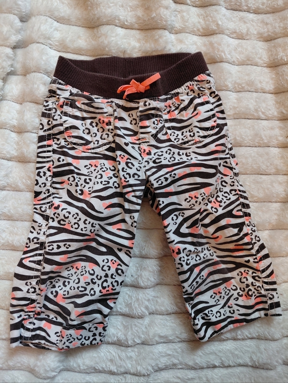 Toddler Cotton Animal Print Capris With Pop Of Color Jumping Beans